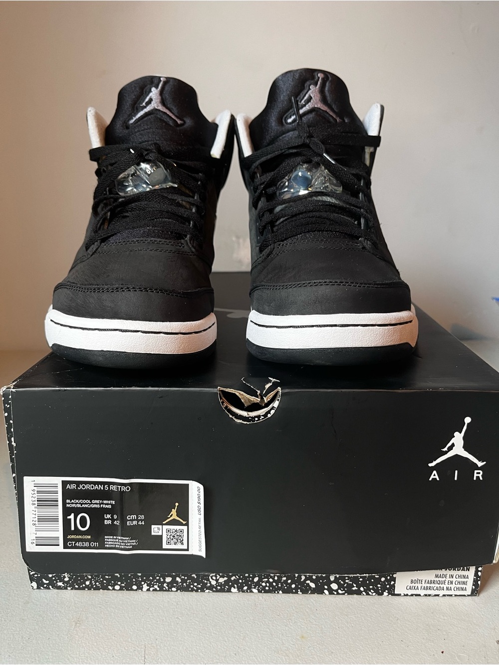 2021 Air Jordan 5 Retro Oreo Black/White - Picture 12 of 12